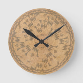 Chumash Native American Art Clock Runde Wanduhr