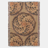 Chumash Native American Art Decke (Vorderseite Vertikal)