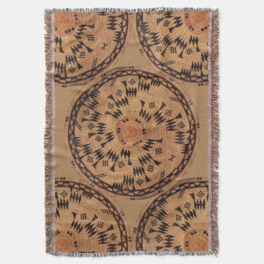 Chumash Native American Art Decke (Vorderseite Vertikal)