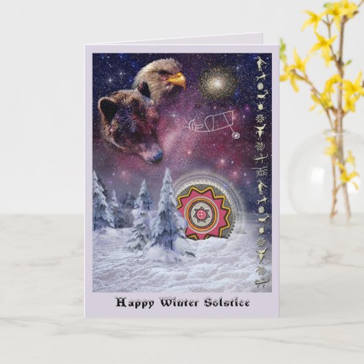 Chumash Winter Solstice Karte (Gelbe Blume)