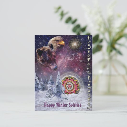 Chumash Winter Solstice Postkarte (Stehend Vorderseite)