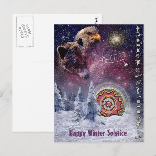 Chumash Winter Solstice Postkarte (Vorne/Hinten)
