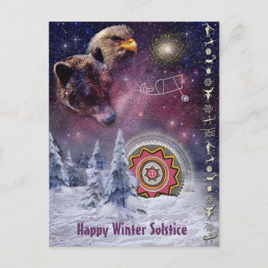 Chumash Winter Solstice Postkarte (Vorderseite)