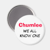 Chumlee Magnet (Vorderseite/Rückseite)