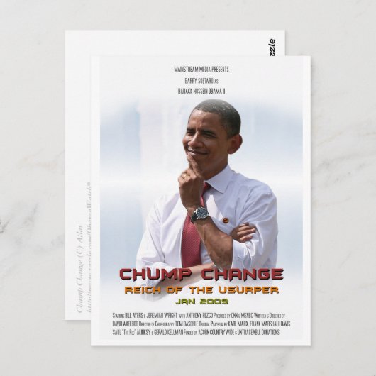 Chump Change (Obama) Postkarte (Vorne/Hinten)
