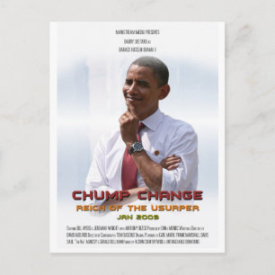 Chump Change (Obama) Postkarte
