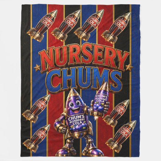 Chums Nursery/große Nursery-Decke/chums cola Fleecedecke (Vorderseite)