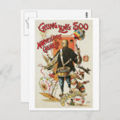 Chung Ling Soo ~ Vintager chinesischer Magie Postkarte (Vorne/Hinten)