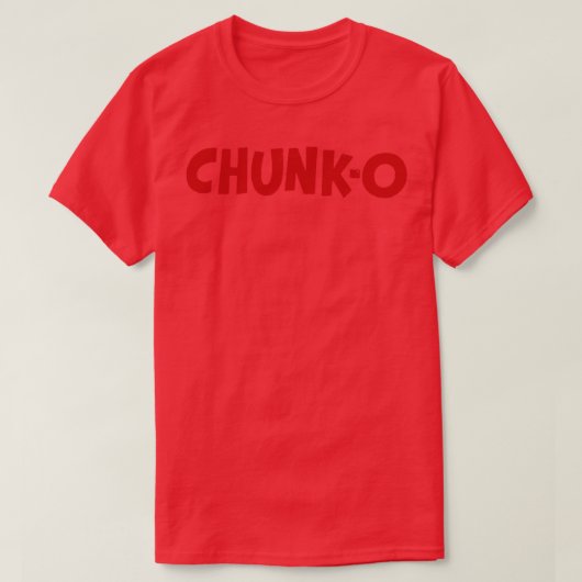Chunko in rot T-Shirt (Design vorne)