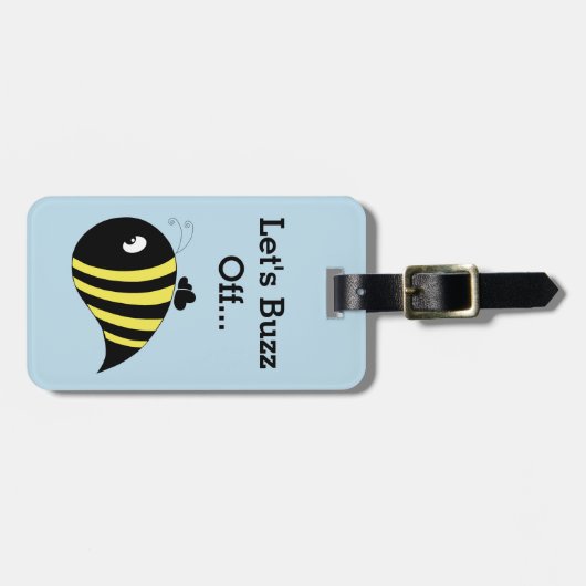 Chunky Bee Gepäckanhänger (Vorderseite horizontal)