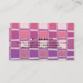 Chunky Chic Glitzer Square Glamour Business Card Visitenkarte (Rückseite)