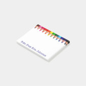 Chunky Colored Pencils Postit Notes Post-it Klebezettel (angewinkelt)