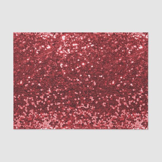 Chunky Confetti Glitzer Sparkle Red Seidenpapier (Vorderseite)