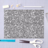 Chunky Confetti Glitzer Sparkle Silver Seidenpapier (Handwerk)