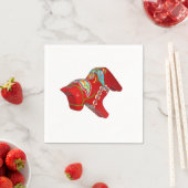 Chunky Dala Horse Diagonal Paper Napkins Serviette (Beispiel)