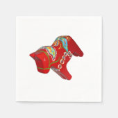 Chunky Dala Horse Diagonal Paper Napkins Serviette (Vorderseite)