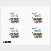 Chunky Dunk Ovaler Aufkleber (Blatt)