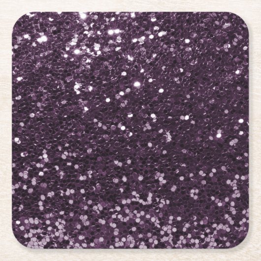Chunky Glitzer Glam Sparkle Sequin Rechteckiger Pappuntersetzer (Vorderseite)