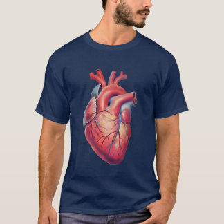 Chunky Heart mit Glanz | T-Shirt für künstlerische