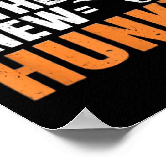 Chunky Is The New Hunky Men Women Gift Funny Quote Poster (Ecke)