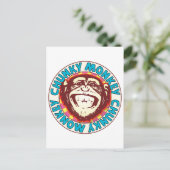 Chunky Monkey Postkarte (Stehend Vorderseite)