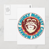 Chunky Monkey Postkarte (Vorne/Hinten)