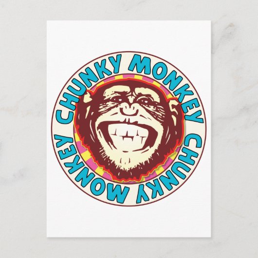 Chunky Monkey Postkarte (Vorderseite)
