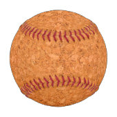 Chunky Natural Cork Wood Grain Look Baseball (Rückseite)