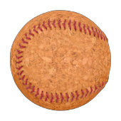 Chunky Natural Cork Wood Grain Look Baseball (Vorderseite Links)