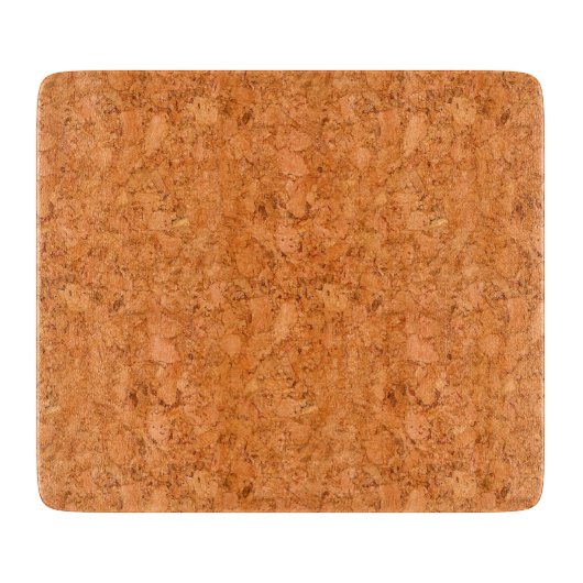Chunky Natural Cork Wood Grain Look Schneidebrett (Vorderseite)