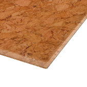 Chunky Natural Cork Wood Grain Look Schneidebrett (Ecke)
