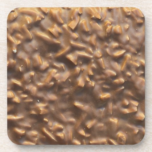 Chunky Nutty Chocolate Bar Quirky Getränkeuntersetzer (Vorderseite)