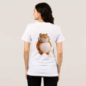 Chunky Orange Tiger Tee | Cute Round Zodiac Tiger  (Rückseite voll)