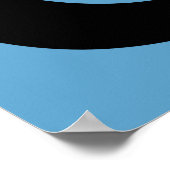 Chunky Ring Schwarz-weiß und Blue Poster Wall Art (Ecke)