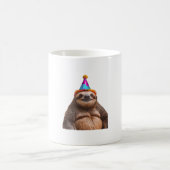 Chunky Sloth birthday party hat gift funny meme pr Kaffeetasse (Mittel)
