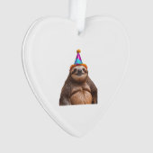 Chunky Sloth birthday party hat gift funny meme pr Ornament (Vorderseite)
