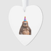 Chunky Sloth birthday party hat gift funny meme pr Ornament (Vorderseite)