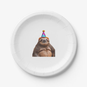 Chunky Sloth Geburtstagsparty mit lustigem Meme pr Pappteller