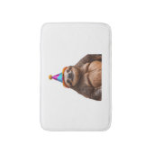Chunky Sloth Geburtstagspartyhut Geschenk lustiges Badematte (Vorderseite Vertikal)