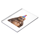 Chunky Sloth Geburtstagspartyhut Geschenk lustiges Notizblock (Linke Seite)