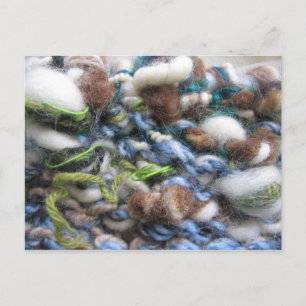 Chunky Strick Postcard Postkarte