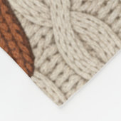 Chunky Strick Sweater Weather & Season Cosy Fleecedecke (Ecke)