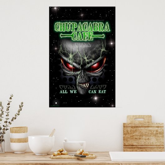 Chupacabra Cafe 23X35 Poster (Küche)