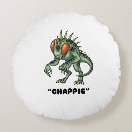 Chupacabra "Chappie" Cryptid Rundes Kissen