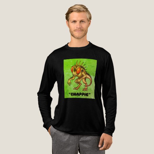 Chupacabra "Chappie" Cryptid Tri-Blend Shirt (Volle Vorderseite)