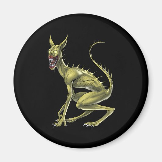 Chupacabra Cryptid Beast Magnet (Vorne)