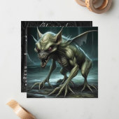 Chupacabra - Cryptid Cards Mitteilungskarte (Vorderseite/Rückseite Beispiel)