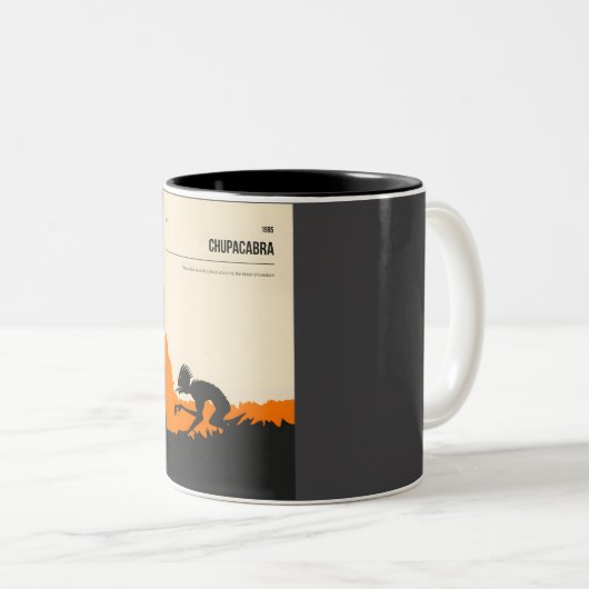 Chupacabra Cryptid Cryptozoology Poster Zweifarbige Tasse (VorderseiteRechts)