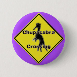 Chupacabra, der lila Knopf kreuzt Button
