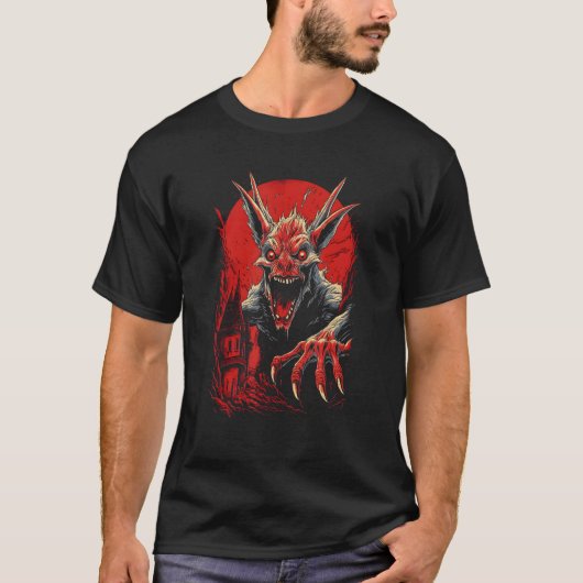 Chupacabra Die Ziegensucker vom Spuk Horror Hallo T-Shirt (Vorderseite)